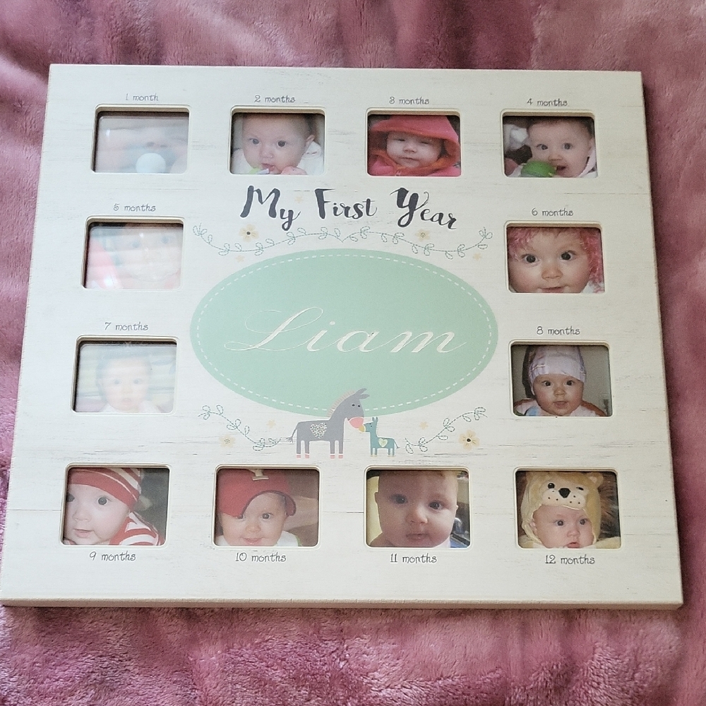 My First Year Baby Photo Frame